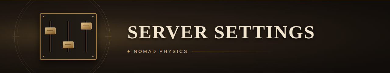 Server settings